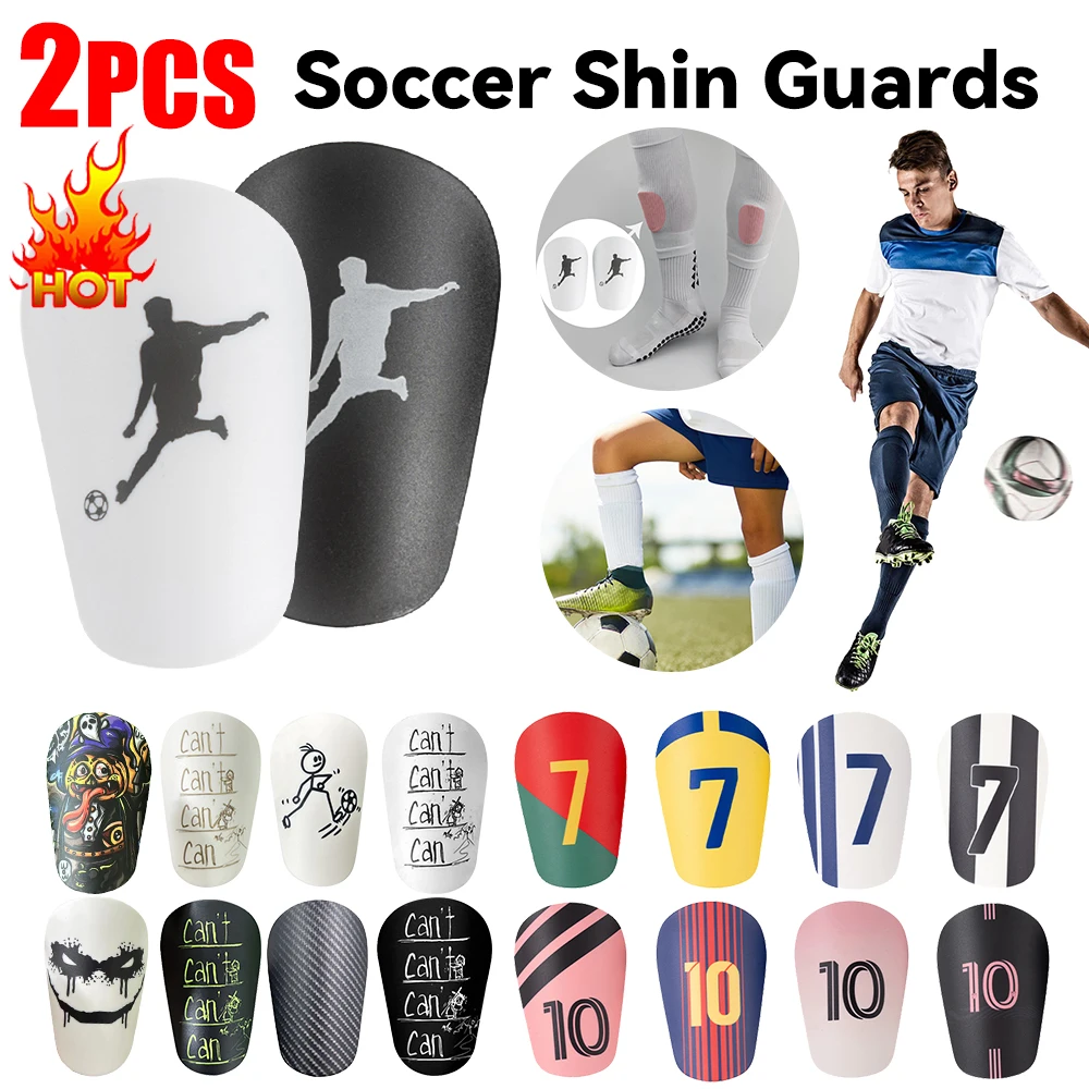 1 Pair Soccer Shin Pad Football Training Leg Guard Protective Equipment Mini Shin Guards Anti Slip for Men Women Kids Boys Girls