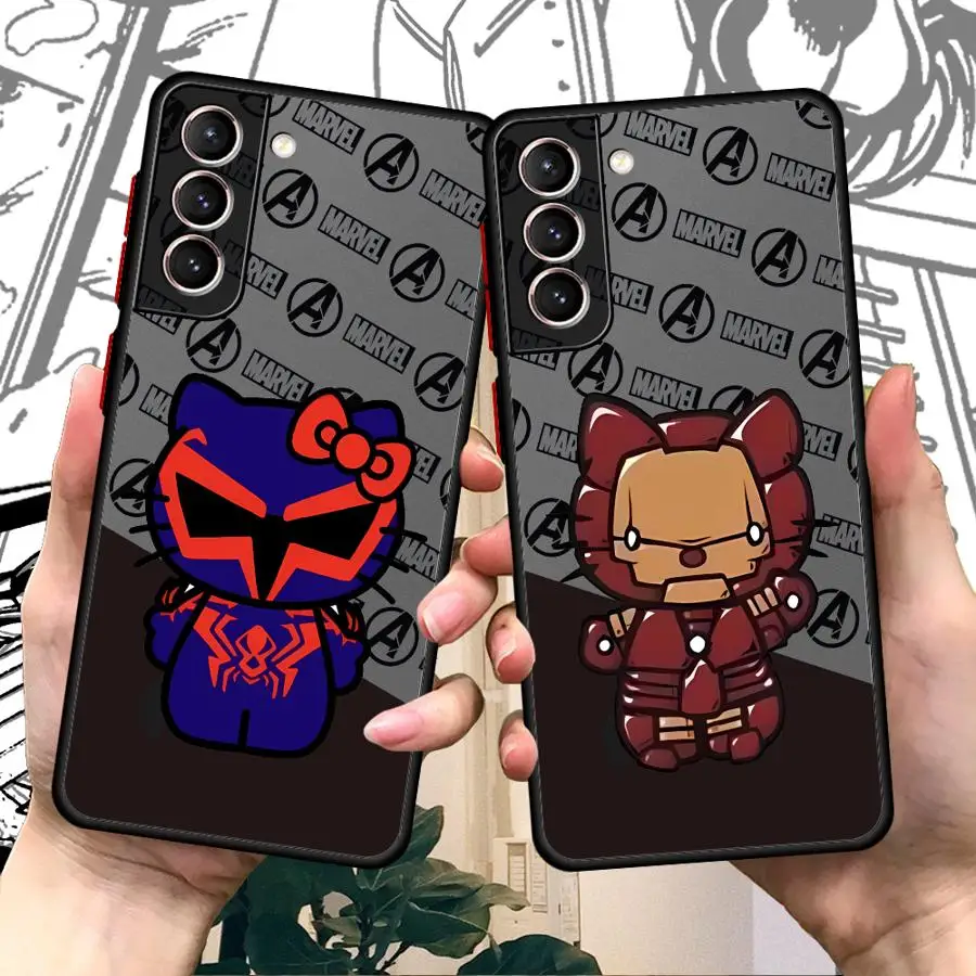 น่ารักMarvel Cos DeadpoolสําหรับSamsung Galaxy S20 FE S23 Ultra S22 Plus S24 Ultra S10 Lite S9 S21 กันกระแทก