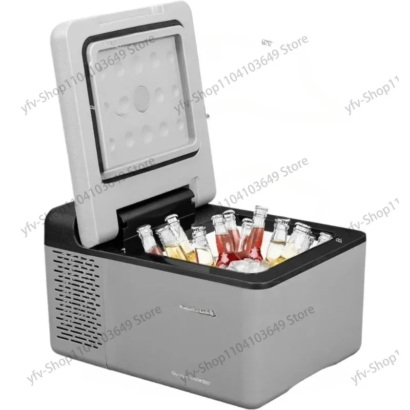 Car Refrigerator with Compartment, Compressor for Cold Car, Home, Dual-Purpose Refrigerated, Outdoor Camping, 12V, 24V