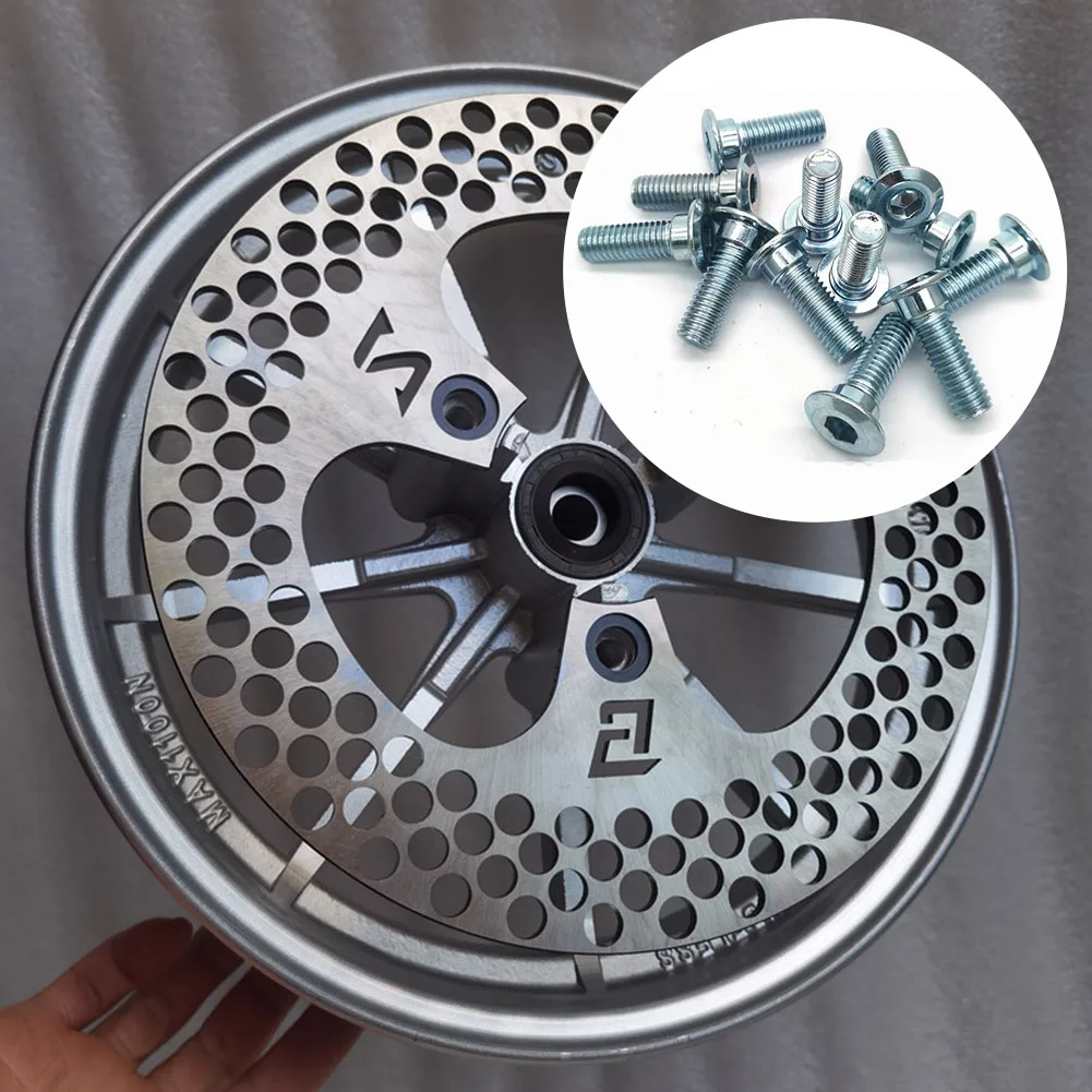 10pc Disc Brake Bolts M8 Bolts For Motorcycle Disc Brake Hex Socket Fasteners Screws Bolt Heat Resistant Electric Bike Accessori