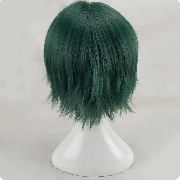 Synthetic Hair Layered Short Straight Mint Green Cosplay Wig