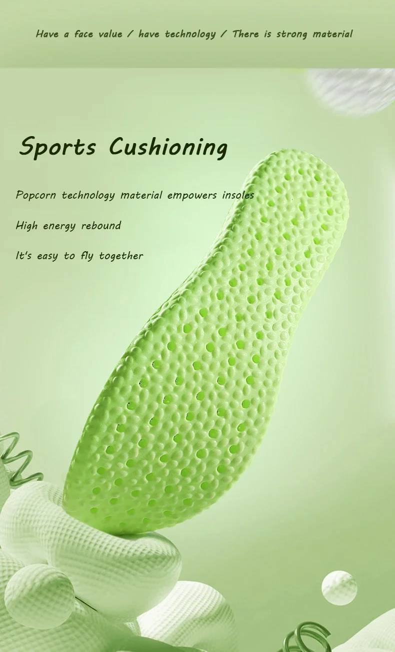 Neue EVA-Sport-Einlegesohle für Schuhe, weiche, stoßdämpfende, atmungsaktive Deodorant-Einlegesohlen für Füße, Männer und Frauen, Schuhsohle, Laufvorlage – Detail 2