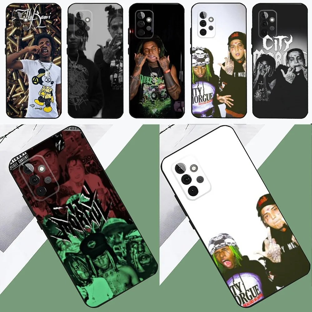 City M-Morgue Z-Zillakami Phone Case For SamsungS24,23,22,21,S20 ,Pro10,S30Plus,S9,20lite Ultra Black Cover