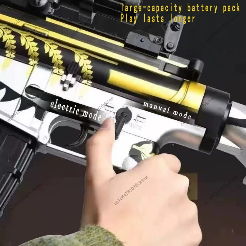 M416 مسدس لعبة كهربائي أوتوماتيكي جل رصاصة قنبلة متفجرة لعب الأطفال ألعاب خارجية بندقية قناص AirSoft الصبي بندقية رش سلاح