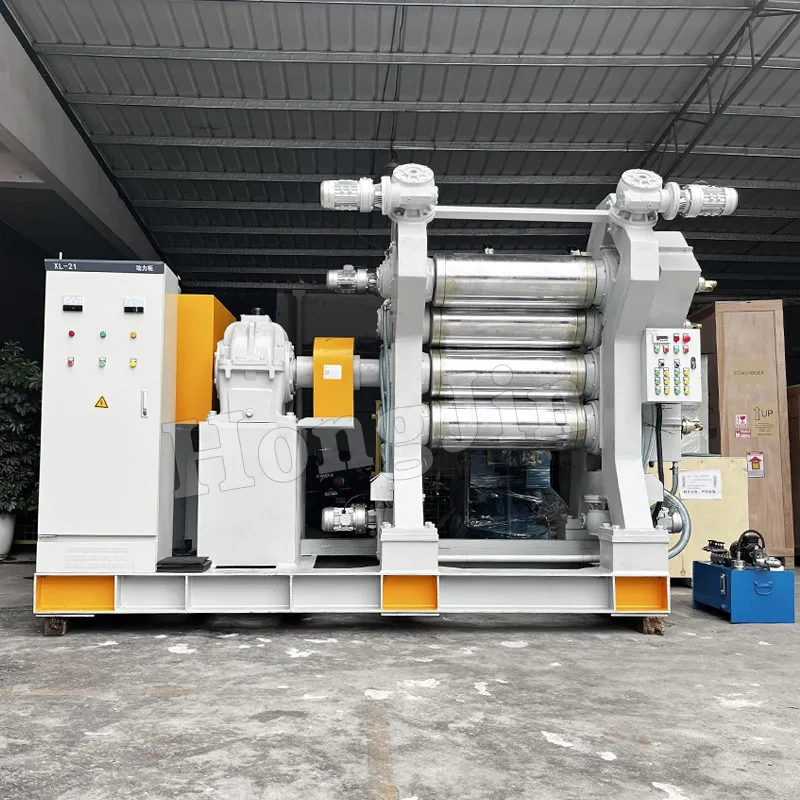 Four-Roller Calender Rubber Silicone Extruder Laboratory Small Molding Machine Open Rubber Mixing Machine