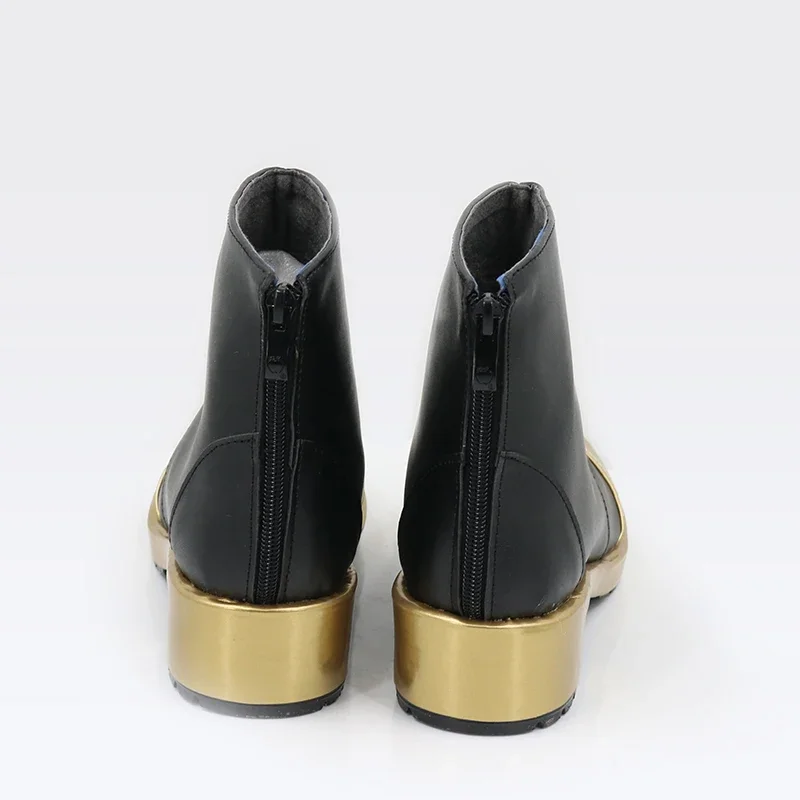 Buty do Cosplayu Kamishiro Rui Gra PJSK Skórzane Buty PU Halloween Party Botki Szyte na Miarę