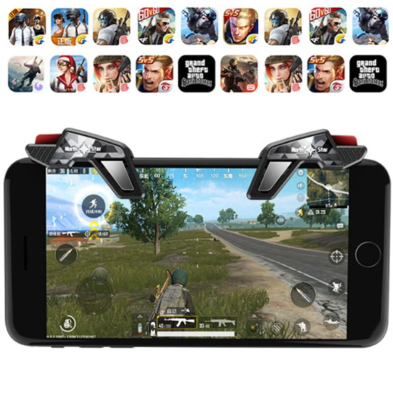 Pubg Mobile Controller L1 R1 Phone Gamepad Trigger Fire Button Aim Key l1r1 Shooter Pubg Controller For Android