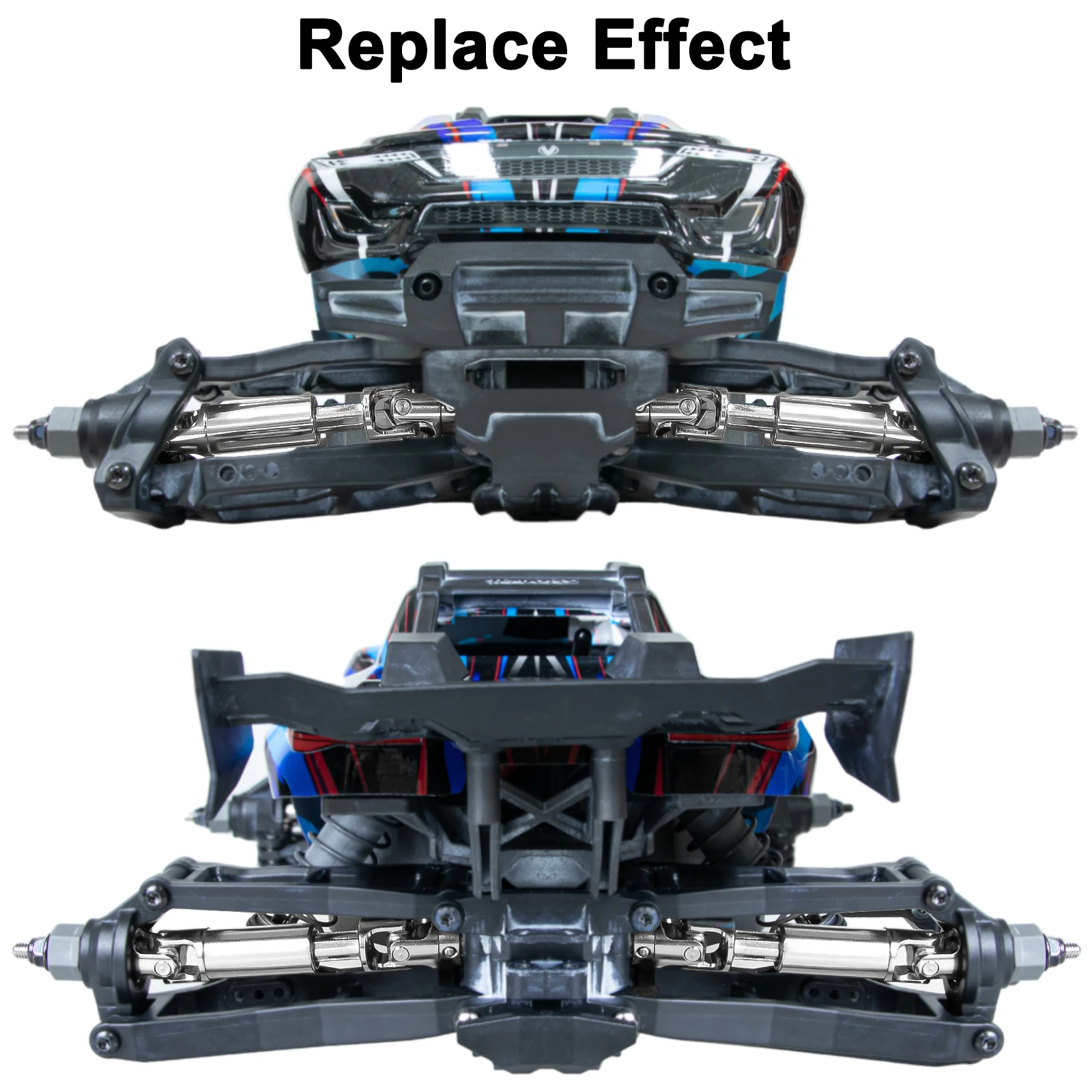 OKHL 4Pcs 스테인레스 스틸 CVD 드라이브 샤프트 99MM 액세서리 1/16 Traxxas Mini XRT VXL-3s 108076-1 RC 자동차 업그레이드 부품