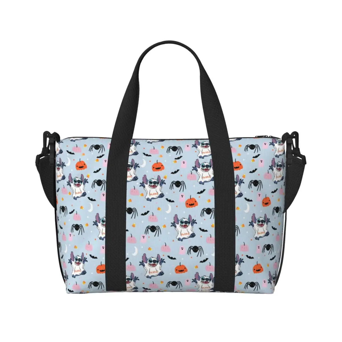 

Custom Stitch Anime Printed Tote Bag for Women Big Capacity Cute Cartoon Pattern Beach Gym Travel Bags