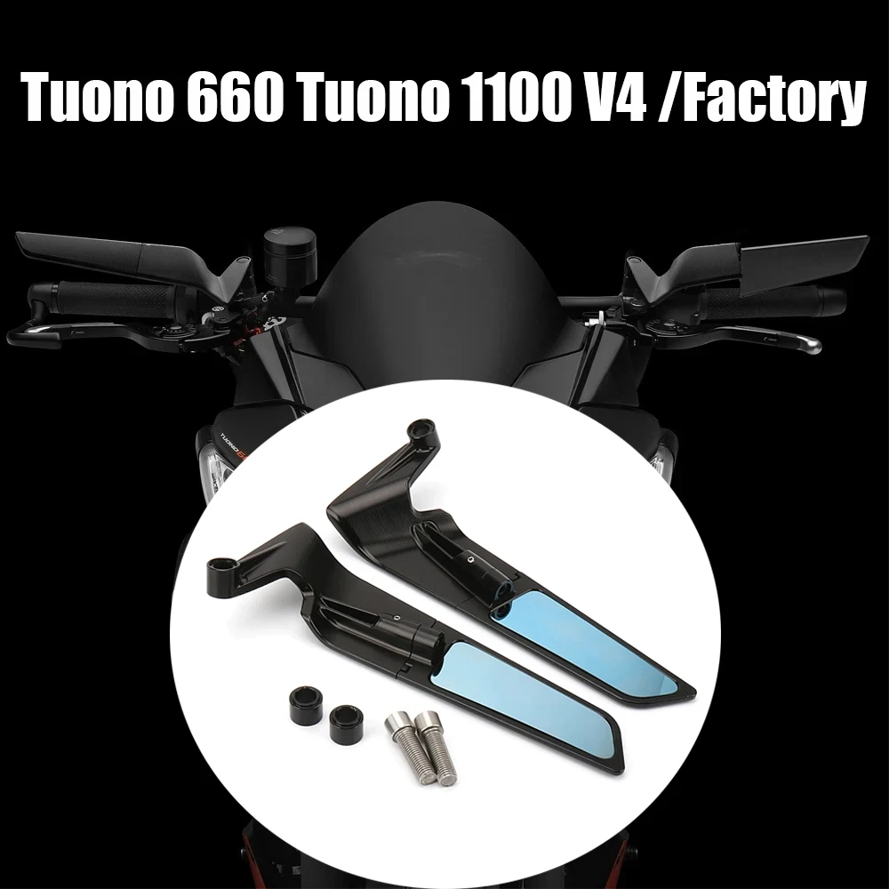 

For Aprilia Tuono 660 Tuono 1100 V4 / Factory Motorcycle Rearview Mirrors Sports Winglets Mirror Kits Stealth Adjustable Mirrors