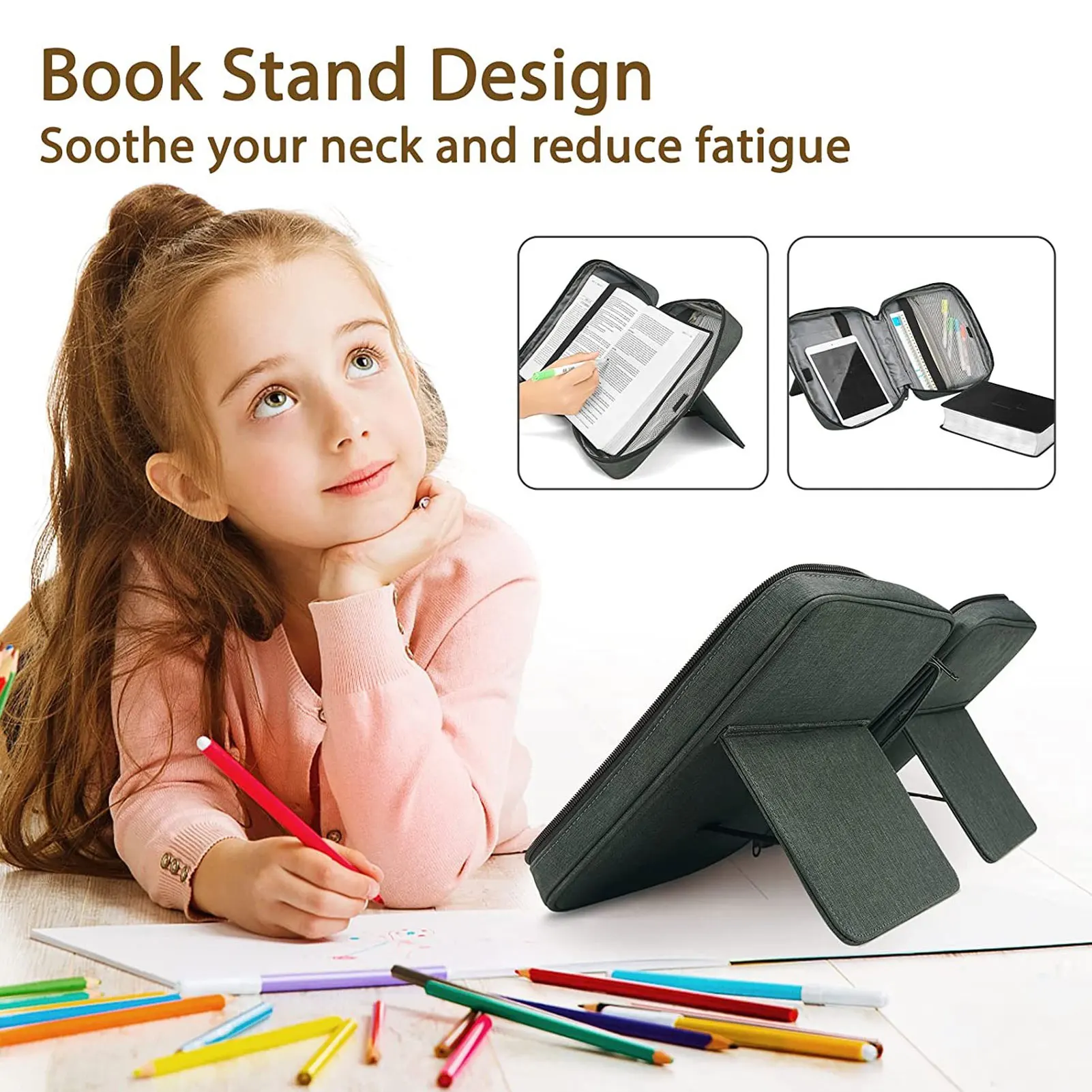 حامل واقي للكتاب المقدس، أربطة مرنة، حامل كتب مقاوم للماء من قماش أكسفورد للكتاب المقدس للكمبيوتر اللوحي