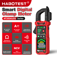 HABOTEST HT205AS/DS AC/DC Current Clamp Meter Multimeter 6000 Counts NCV T-RMS Multimeter Measures Voltage Resistance Capacitanc
