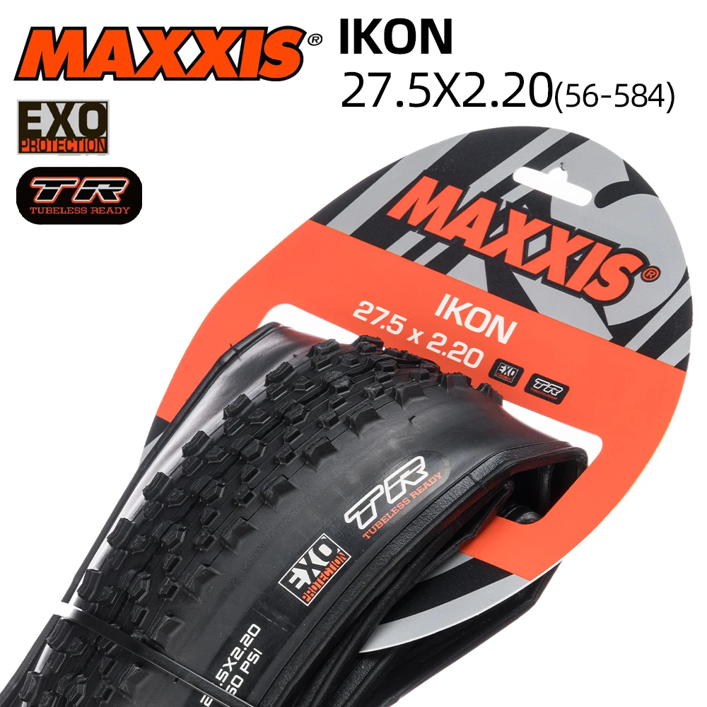 

Бескамерная велосипедная шина MAXXIS IKON XC для горных велосипедов, 27.5x2.20 (56-584), 27.5 дюймов, 650B, для трейла