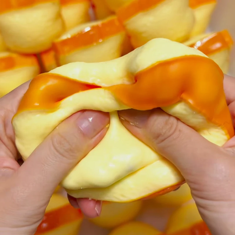 Knuspriges, weiches Toast-Brot-Quetschspielzeug, hausgemachter weicher Toast-Stressball, ASMR sensorisches Anti-Stress-Spielzeug, Geschenk für Erwachsene – Detail 4