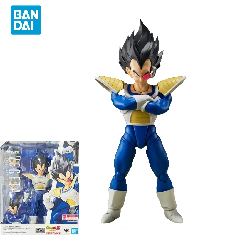 

Bandai Original Dragon Ball Anime Figure SHFiguarts Vegeta IV 24000 Combat Power Action Figure Collectible Toys for Kids Gift