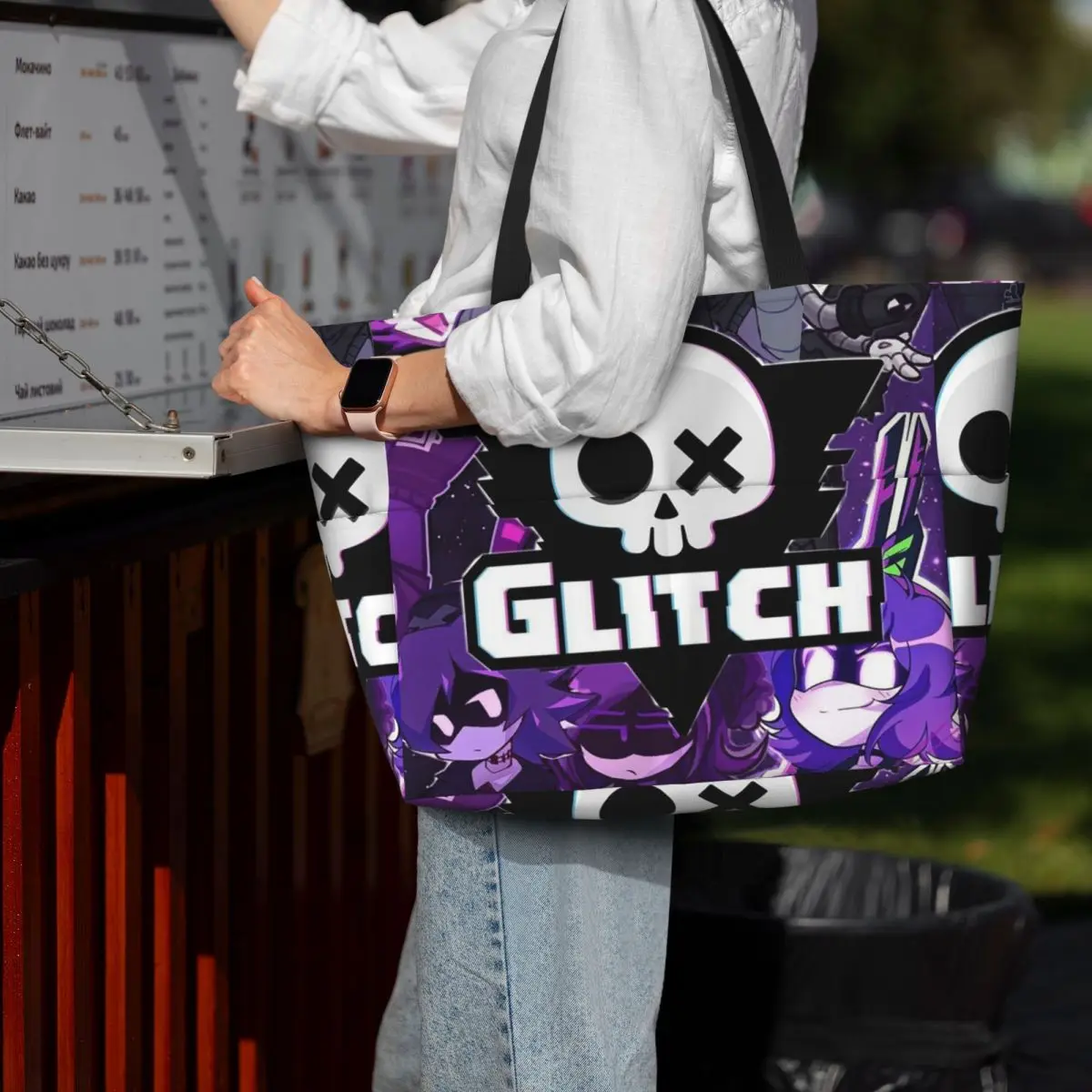 

Murder Drones Beach Tote Bag Sport Gym Yoga Duffle Large Tote Bag Women Travel Bag Fitness bag