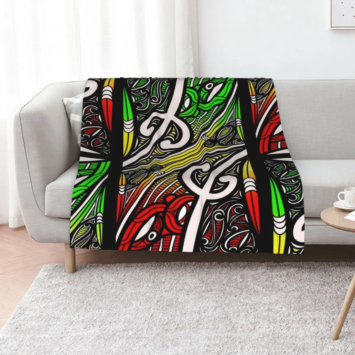 TNT - rasta design Throw Blanket Beautifuls for babies wednesday Decorative Sofa Decorative Beds Bed linens Blankets