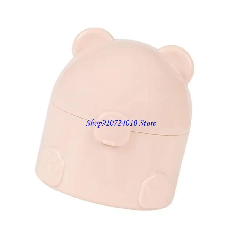 77HD Hygienic Baby Powder Dispenser Box Secure Push Button Tapa perfecta para viajar y cuidado hogar esencial