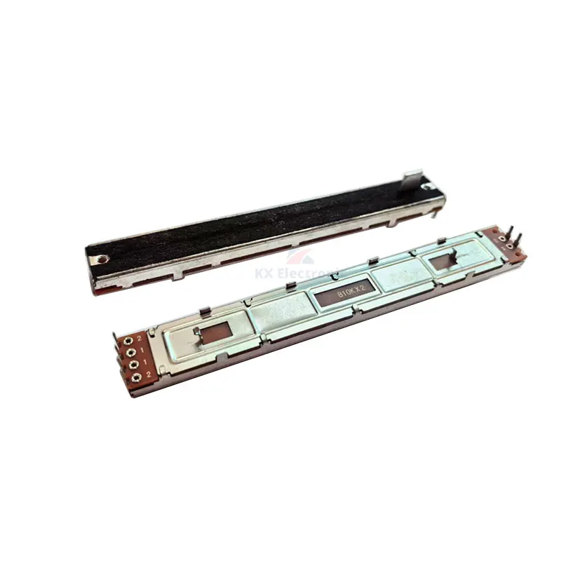 1 قطعة 128 مللي متر طويل SC-1009G خلاط ترويسة المزدوج مستقيم انزلاق الجهد B10Kx2 مقبض طول 8MMB السفر 100 مللي متر خلاط مزدوج ترويسة #5