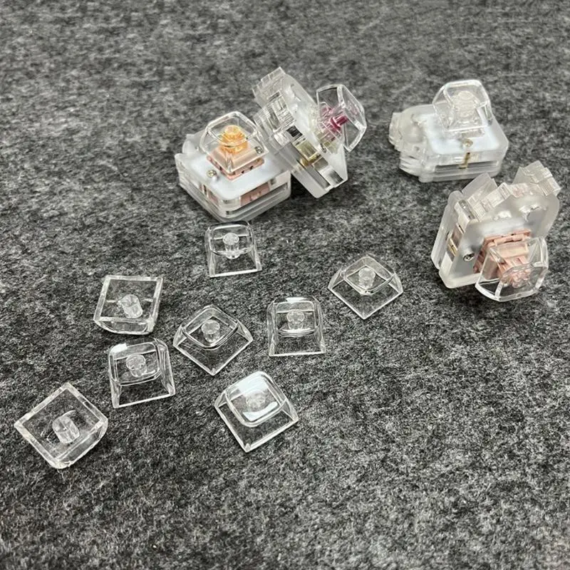 5/10Pieces Clear Backlit Keycaps 1U Size XDA Height For Mechanical Keyboards 