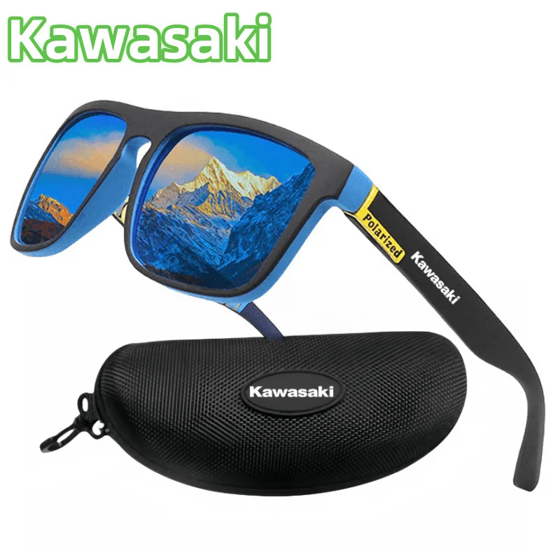 Occhiali da sole polarizzati Kawasaki protezione UV400 per uomo e donna caccia all\'aperto pesca guida occhiali da sole da bicicletta scatola