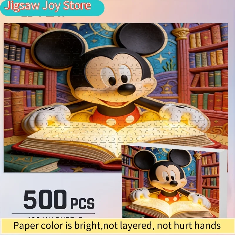 

Декоративный принт для дома с изображением Стича и Микки от Disney | 2D плоская головоломка, идеально подходит для взрослых, любящих головоломки, отлично подходит для семейных игр.