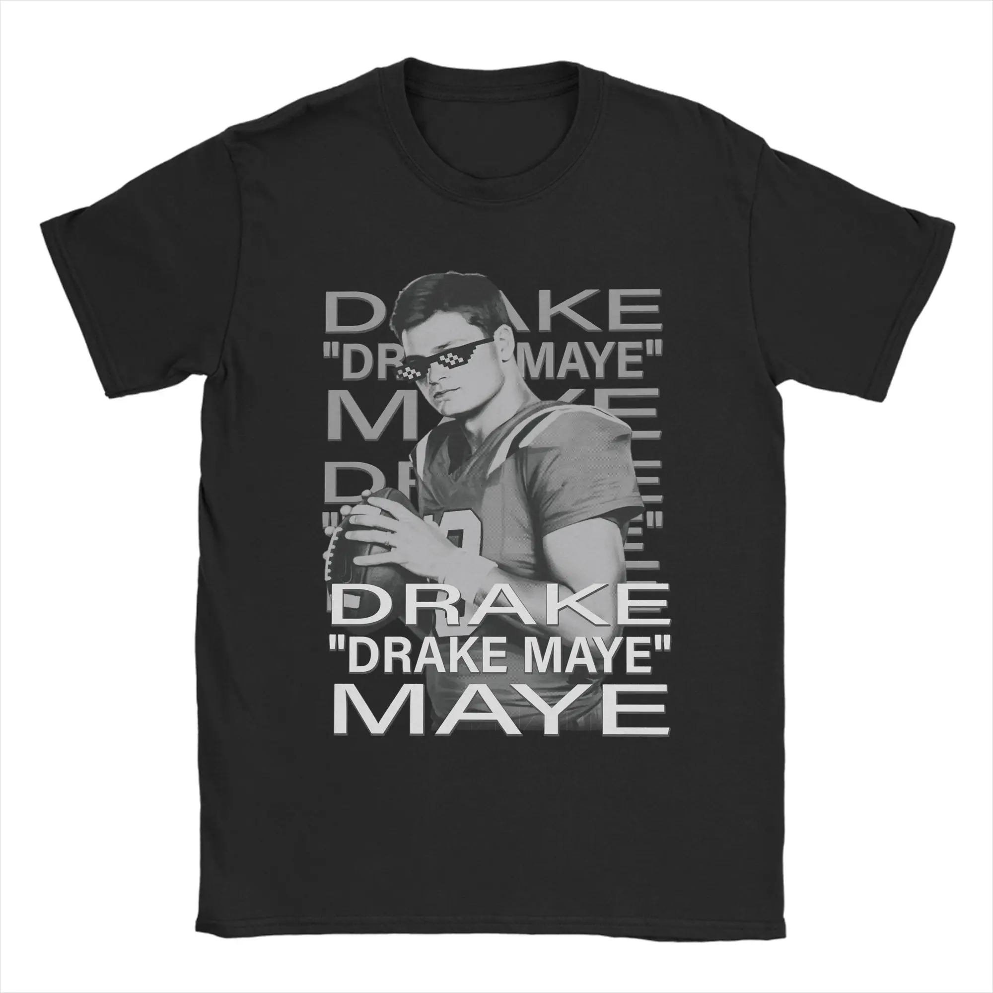 

Men T-Shirt Drake Drake Maye Maye New England Patriots Funny Cotton Tees Short Sleeve T Shirts Round Collar Tops Gift Idea