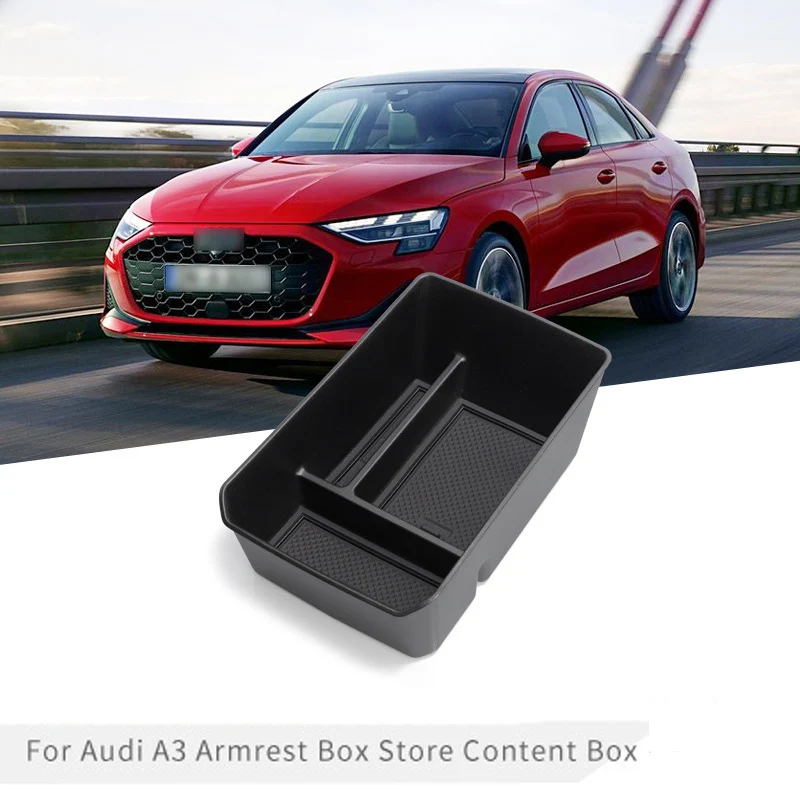 

Для Audi A3 2024 2025 автомобильный подлокотник ящик для хранения центральный отсек для хранения автомобильные аксессуары
