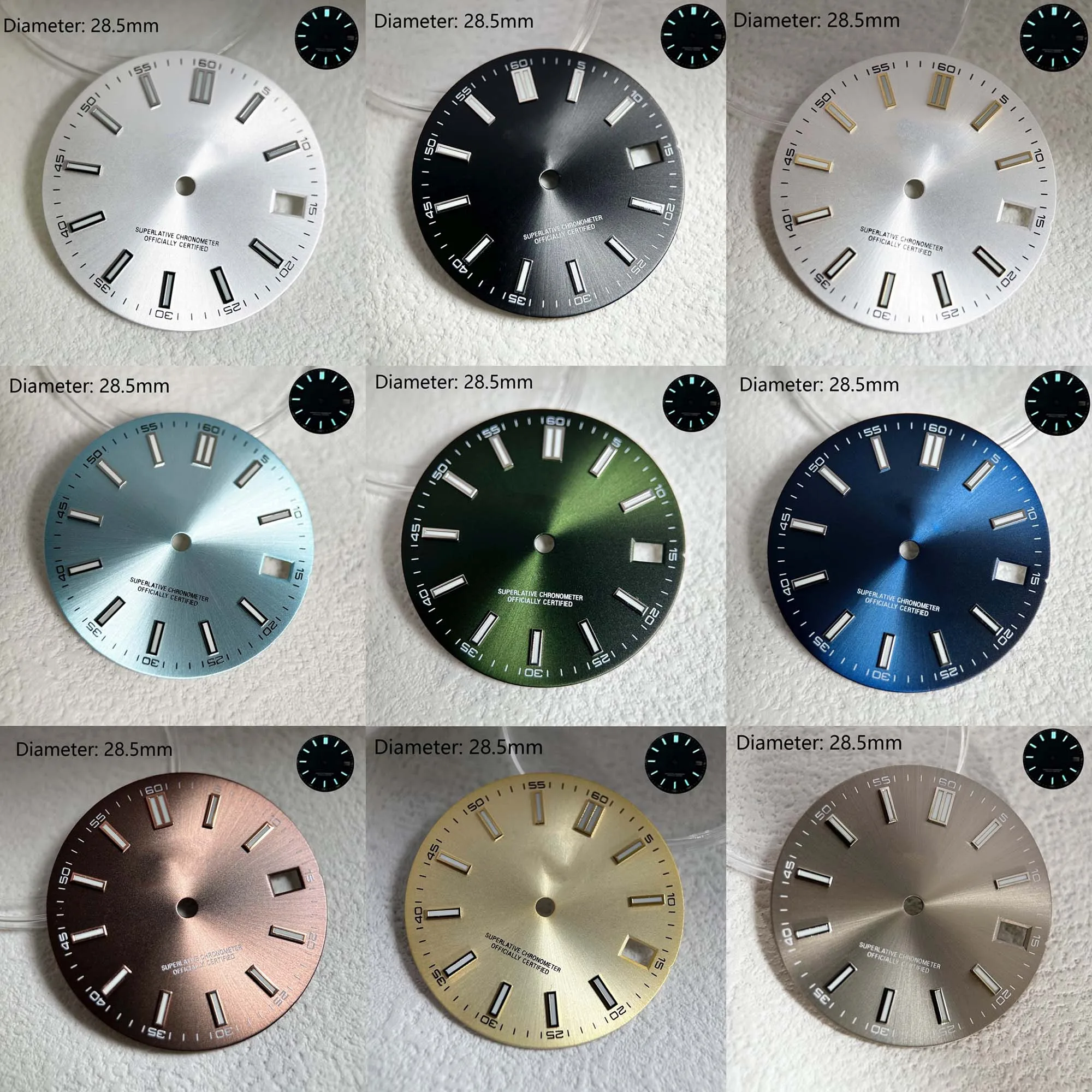 

28.5mm NHdial35dial sterile date - only customized dial without logo dial customized watch module watch accessories