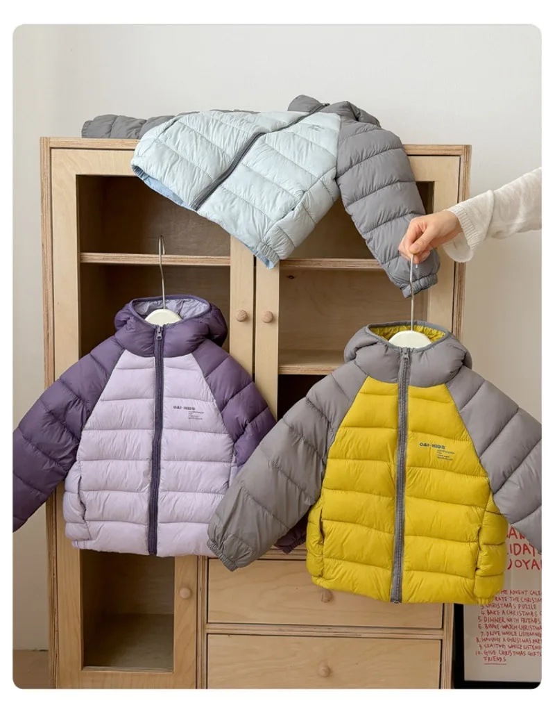 Kinder-Daunenjacke aus verdickter Baumwolle, wasserdicht, koreanische Version, kurzer Outdoor-Mantel für Jungen und Mädchen, bequemes „Bread“-Design – Detail 20