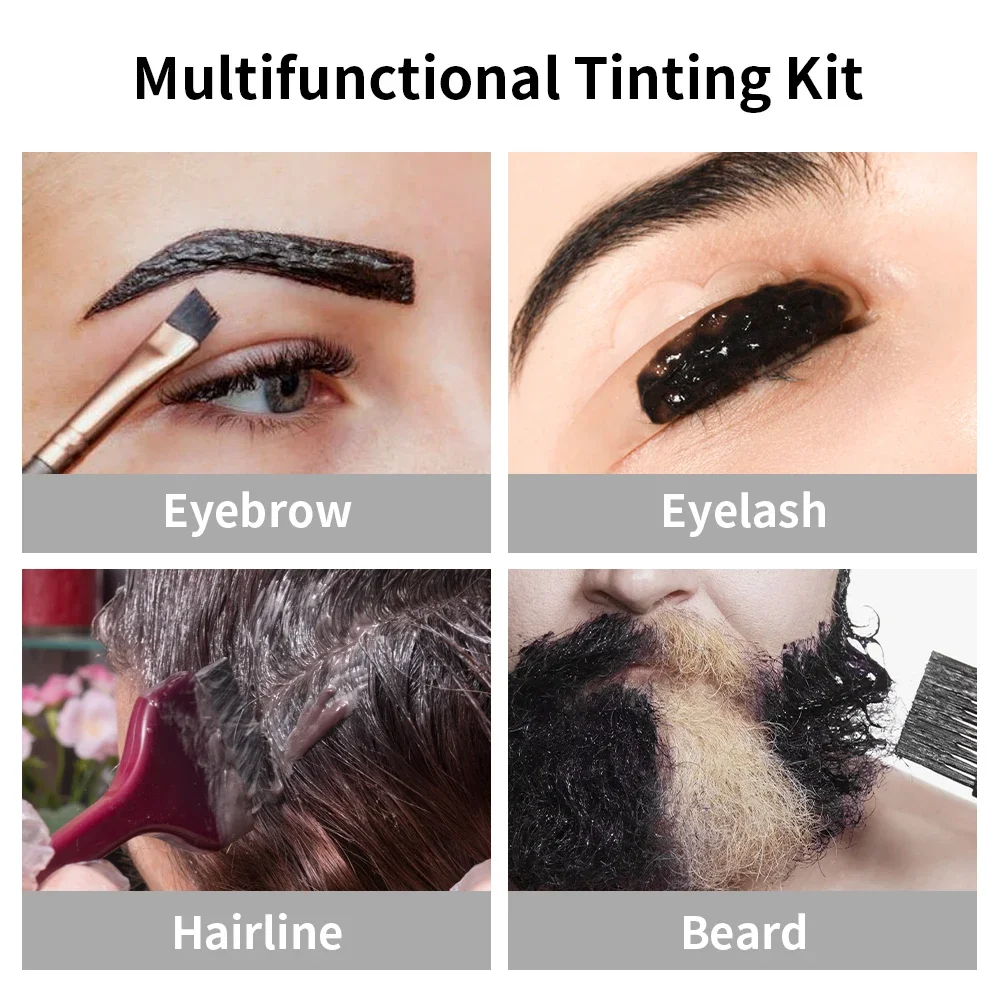 Vendita calda Kit colorante per camelia 8-10 minuti Macchia veloce Nessun mix Formula vegana Pelle sensibile Sicuro Colore durevole Strumenti per il trucco di bellezza