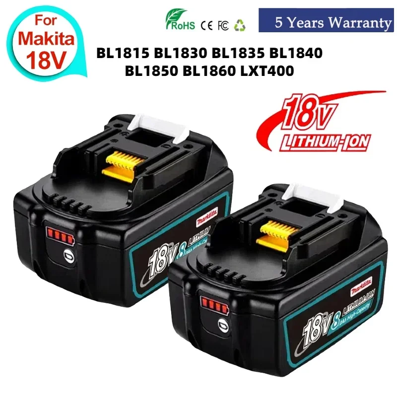 

100% Original 18V Rechargeable Battery For Makita DDF487 DTD173 DTW700 DGA404 DGA404 Replaceable LED Lithium-ion 6.0/8.0/12.0Ah