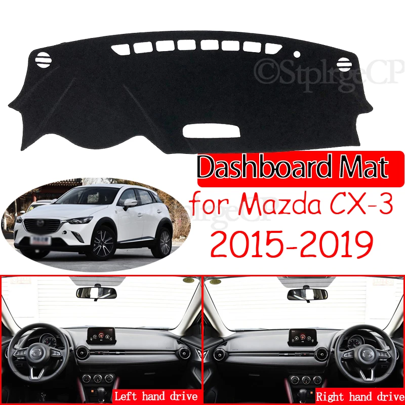 

Противоскользящий коврик для приборной панели, солнцезащитный козырек, коврик для защиты ковров, аксессуары CX3 CX 3 для Mazda CX-3 2015 2016 2017 2018 2019