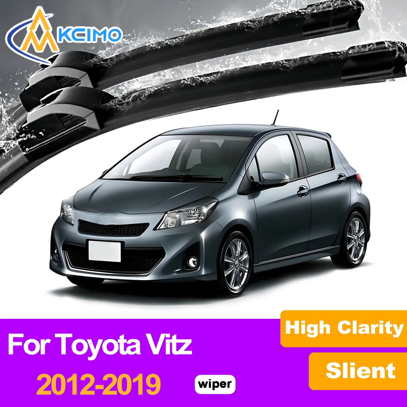 

2Pcs Front Windshield Wiper Blades For Toyota Vitz 2012-2019 Windscreen Window Car Accessories