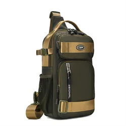 Mode Grote Capaciteit Schoudertas Heren Casual Outdoor Reizen Messenger Bag Multifunctionele Waterdichte Borsttas