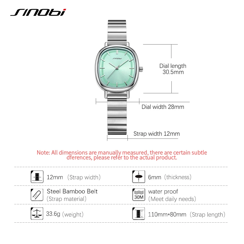 SINOBI Fashion Design Women\'s Watches Elegant Style Woman\'s Quartz Wristwatches Top Luxury Female Gifts Clock  Reloj Para Mujer