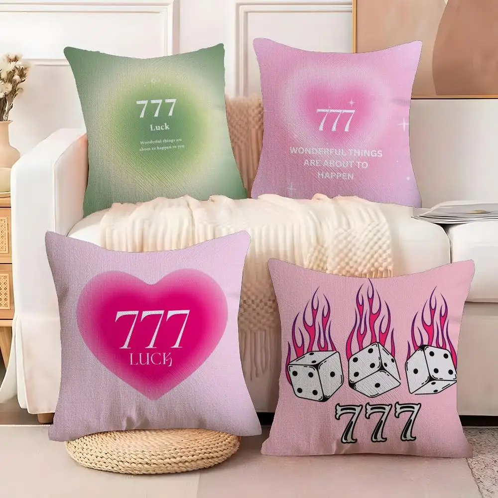 Seven Star Lucky Angel Cushion Cover  Plush Fabric Soft Double Sided Print Sofa Cushion Cover Throw Pillow Covers