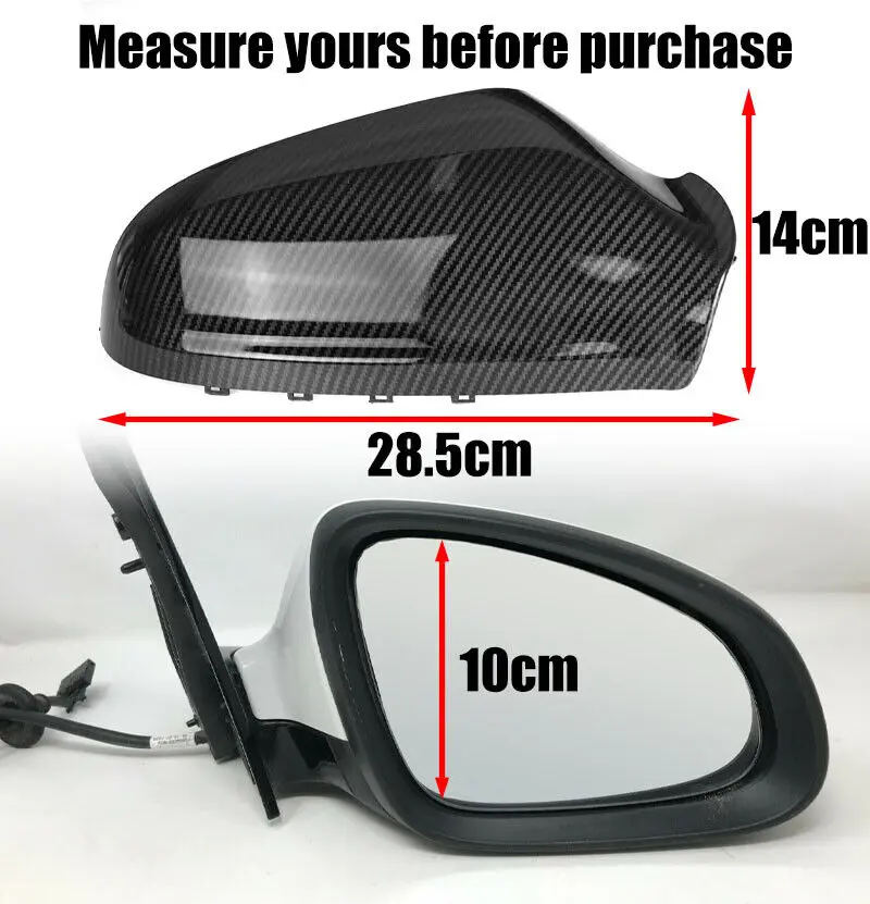 Carbon Fiber Style Car Wing Mirror Cover Rearview Mirror Caps For Opel Vauxhall Astra H MK5 2004-2009 Car Accessories