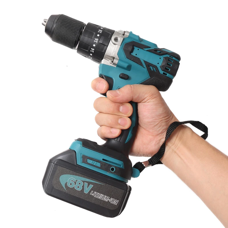 

Brushless Electric Screwdriver with One Battery 3 In 1 13mm Cordless Hand Drill Impact Drill Rechargeable for Makita 18V Battery