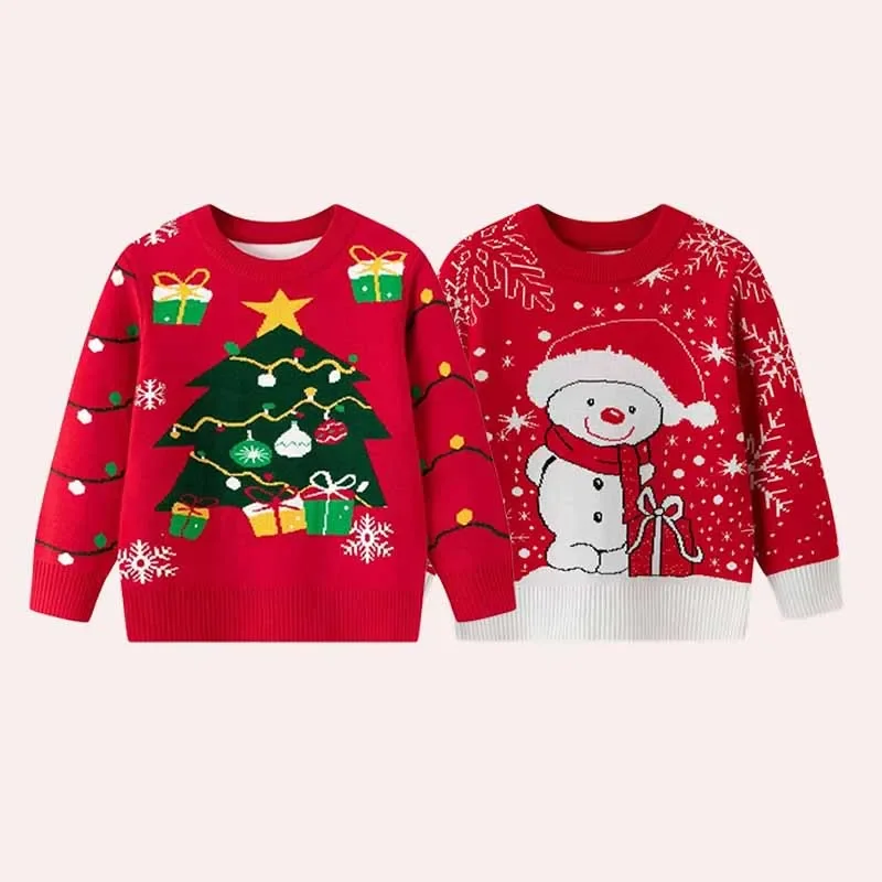 

2025 UglyChristmas Sweater Men's Warm Bottom Hoodie Knitted Shirt Men's Top Cotton Jumper Spring and Autumn Cartoon Winter Fashi