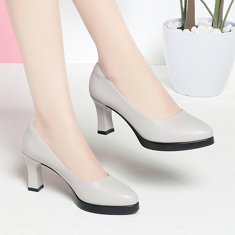

DIMANYU Women's High Heels 2025 New Models Waterproof Platform Professional Work Shoes Women Fashion Women's Dress Shoes