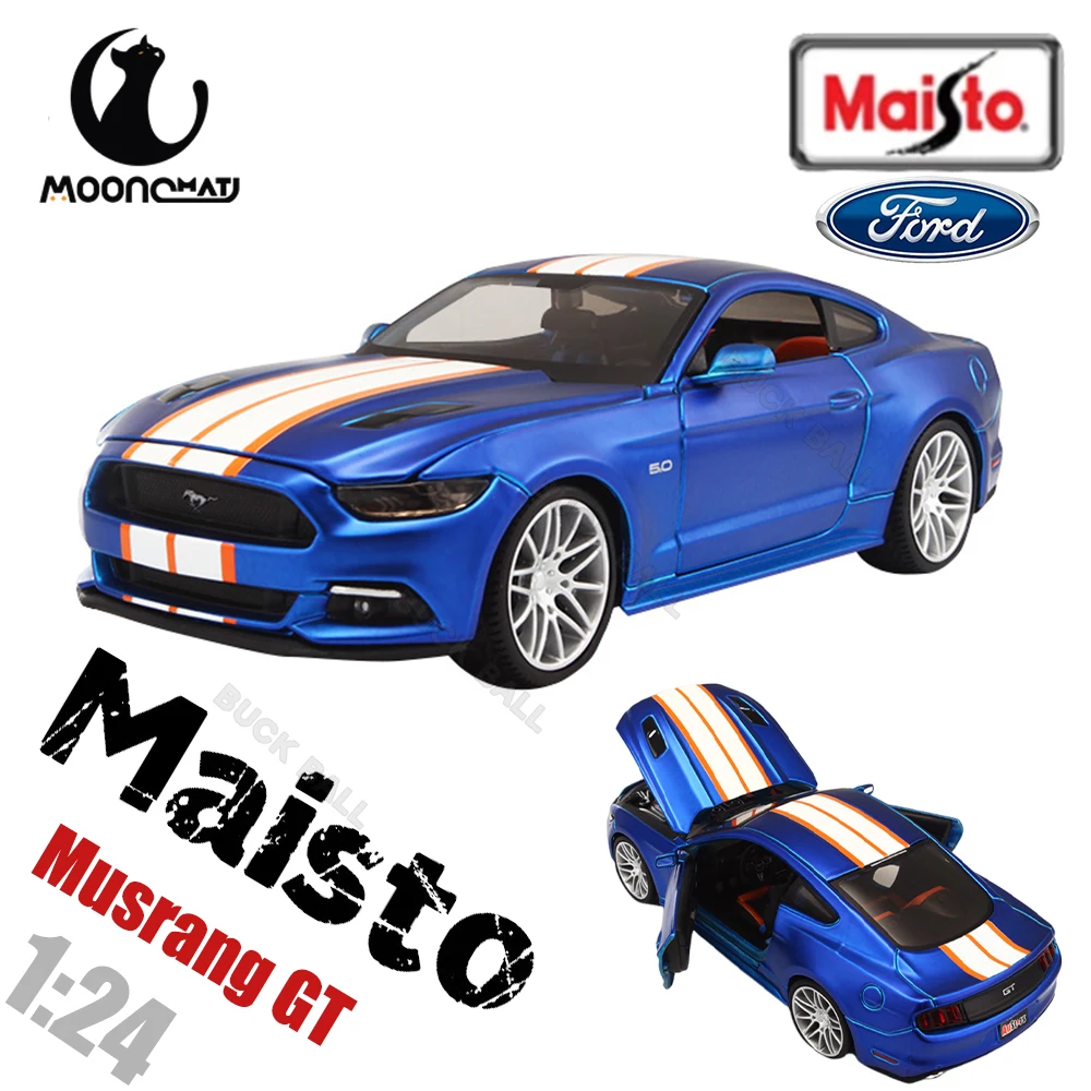 

1:24 Maisto Ford Musrang GT Model Zinc Alloy Car Allstars Die Cast Sports Car Collection Luxury Vehicle Boy Birthday Gift