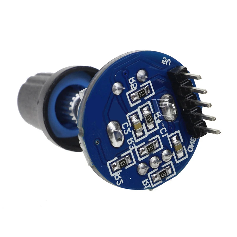 With Switch Rotary Encoder Module for Arduino Brick Sensor Development Round Audio Rotating Potentiometer Knob Cap EC11