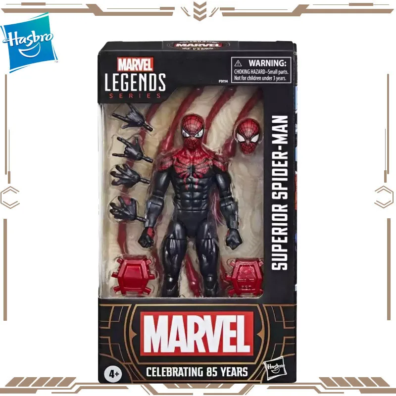 

В наличии Hasbro Marvel Legends Superior Spider Man 85th Anniversary Comic Edition Рисунок Подвижная модель Детский праздничный подарок