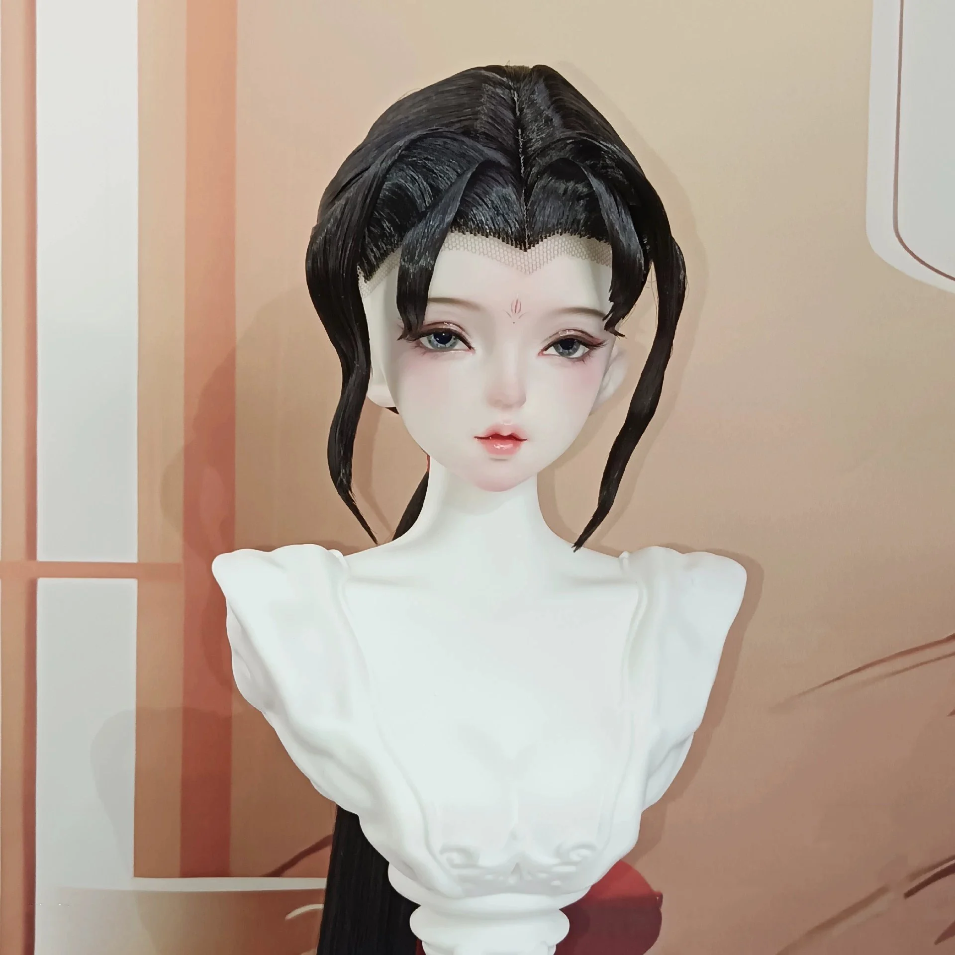 

1/4 1/3 Scale BJD Wigs Ancient Costume Hanfu Vintage Long Hair Samurai Wig For MSD SD13 Girl ID72 Uncle Doll Accessories A2007