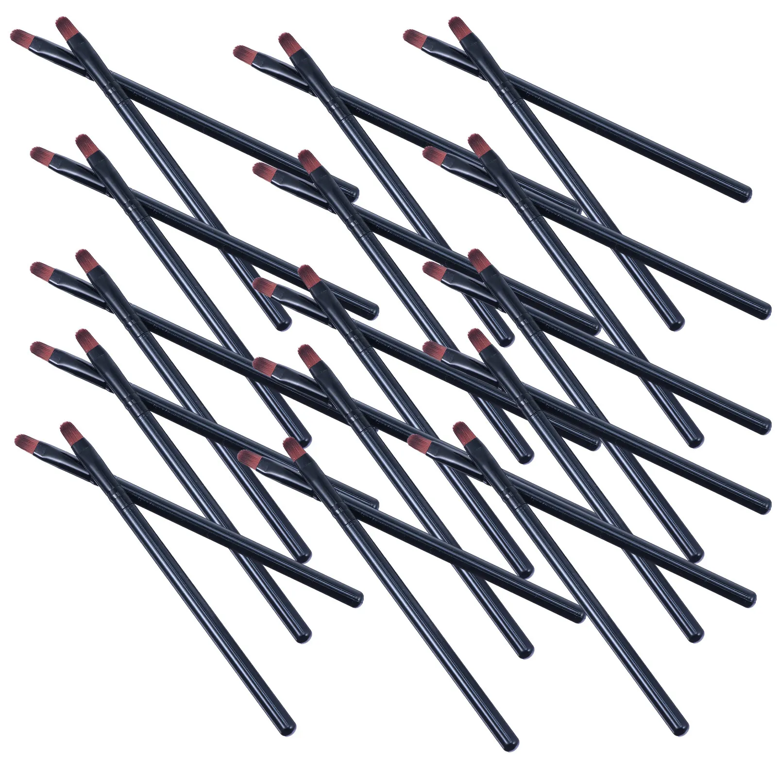 50Pcs Lip Brush Multi Function Lipstick Applicator Ergonomic Handle Super Silky Bristles for Travel Home Salon Use