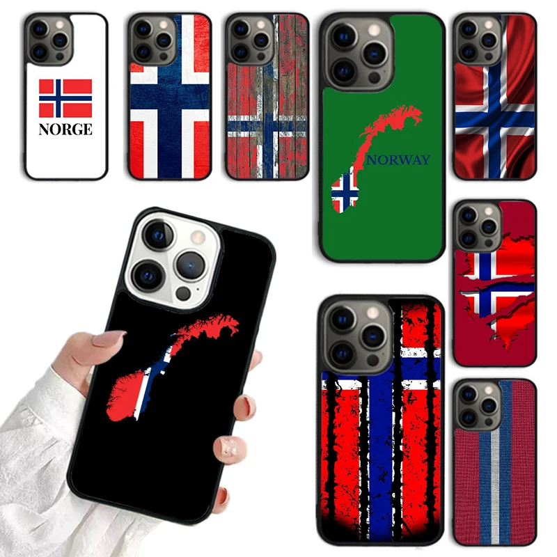 Norway Flag Phone Case For iPhone 16 15 14 13 12 Mini 11 Pro Max Plus X XS Max XR Cover Shell coque