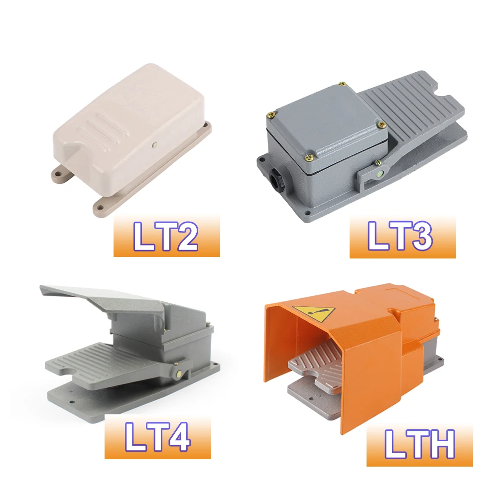 

LT2 LT3 LT4 LTH Foot Switch Pedal Switch AC 380V Material Aluminum