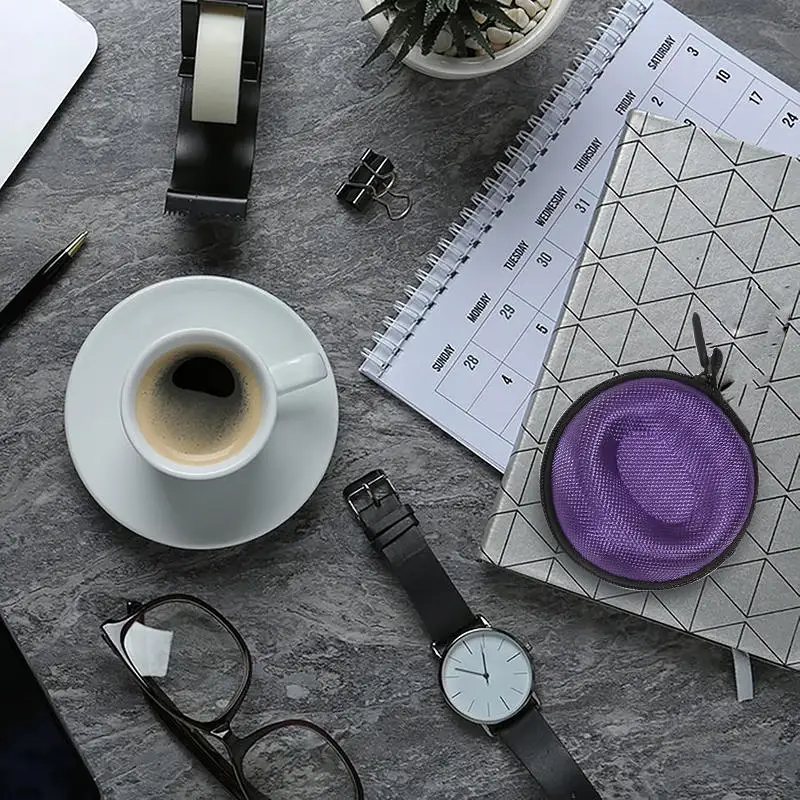 حقيبة سفر محمولة من مادة EVA واحدة لتخزين الساعات وحامل ساعة مقاوم للماء للساعات الذكية وحاوية بسحاب