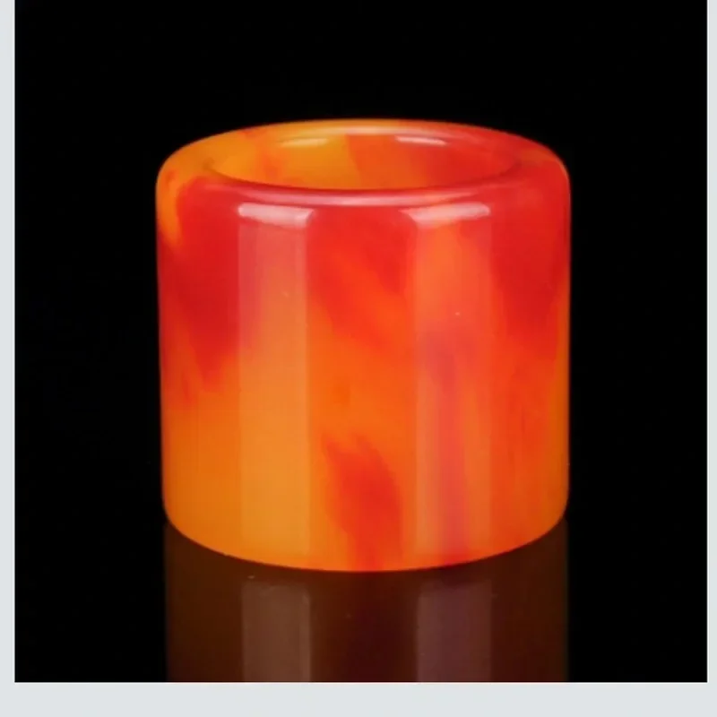 

Кольцо из нефрита Хэтиан, китайское ювелирное изделие, модный подарок, резной амулет из натурального нефрита